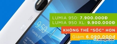 gia ban cua microsoft lumia 950 va 950xl giam