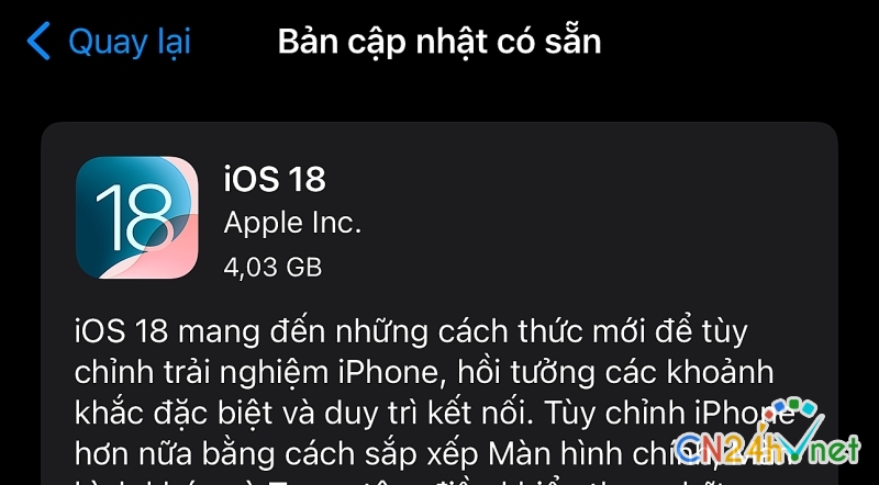 apple phat hanh ios 18