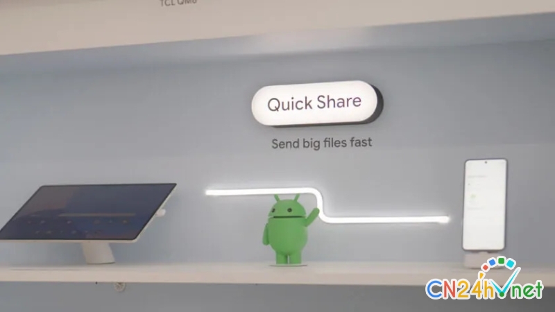 google co the cho chia se file nhanh giua android va ios