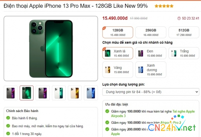 iphone 13 pro max ban gia cuc mem dau thang 12 hut khach hon ca iphone 15 pro max