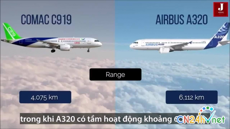 may bay trung quoc c919 vua den viet nam khac gi so voi airbus a320