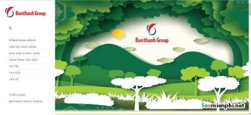 thiet ke website gioi thieu doanh nghiep benthanhgroup com