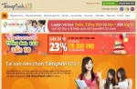 Thiết kế website học tiếng Anh online tienganh123.com