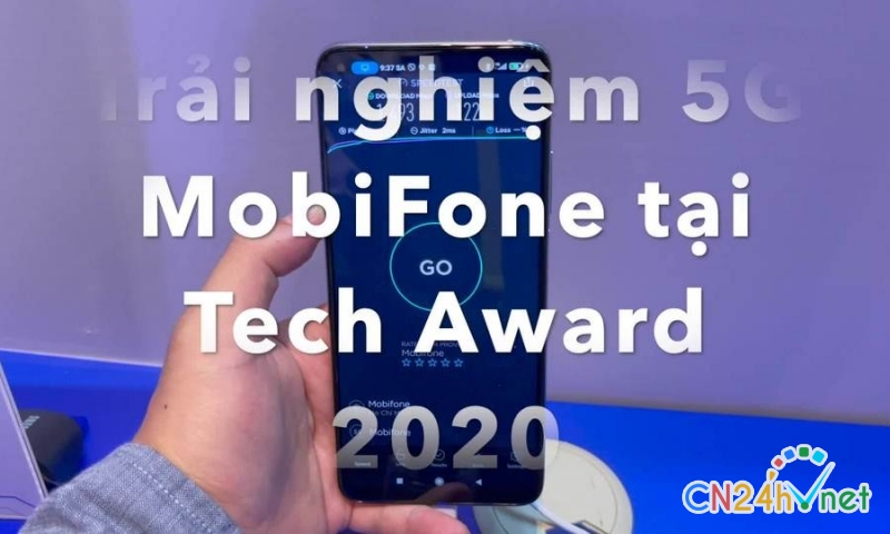 trai nghiem 5g mobifone tai tech awards 2020
