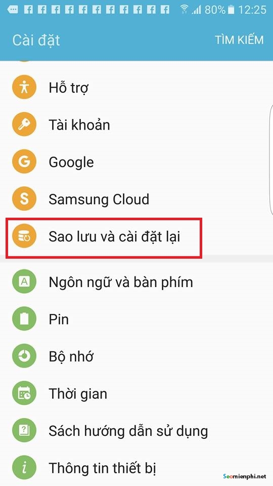 khoi phuc cai dat goc smartphone android ma khong mat du lieu